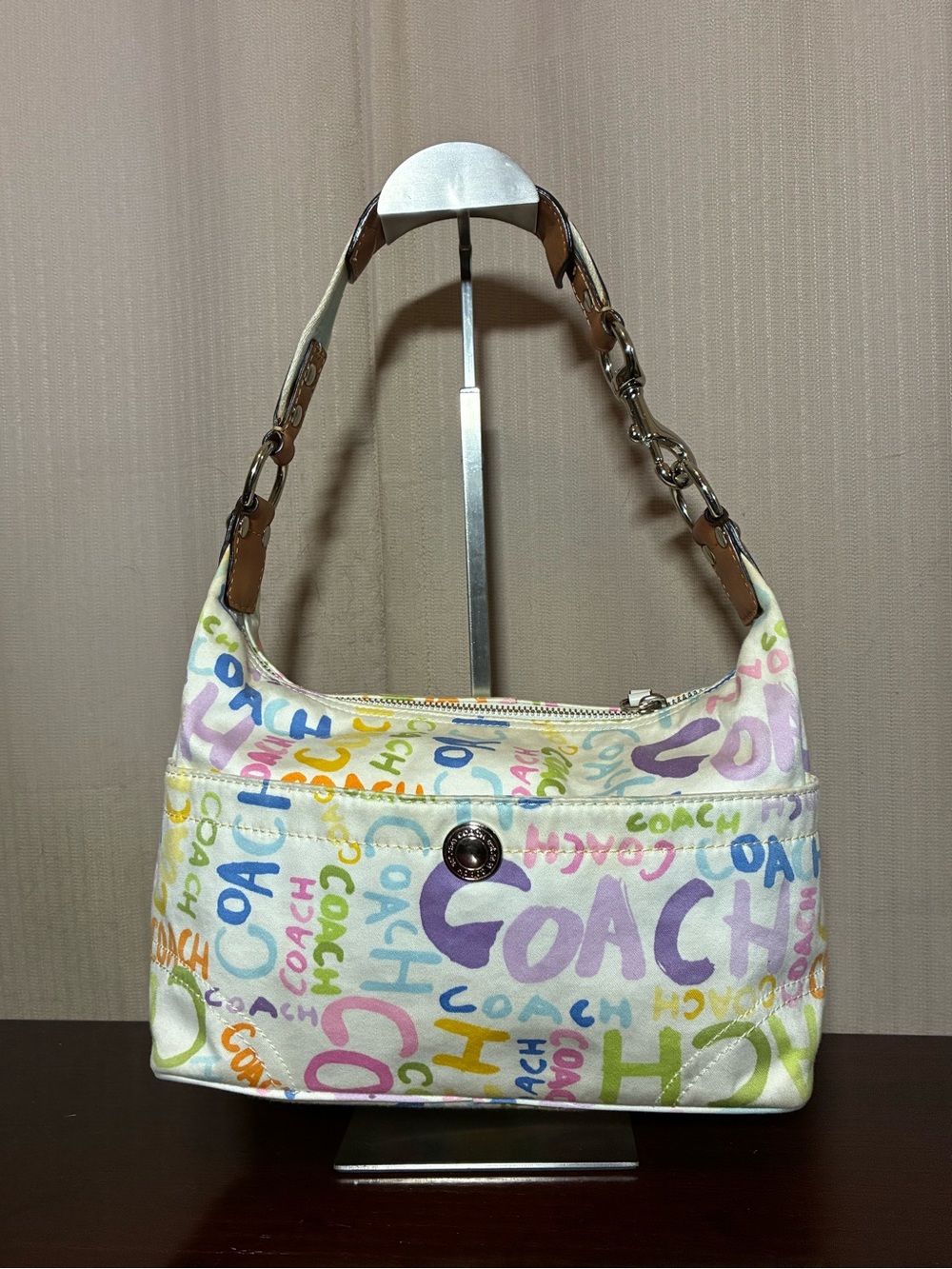 Coach Hampton Graffiti Scribble Shoulder Bag